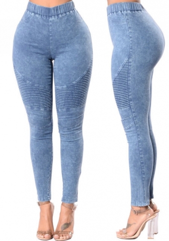 (Real Image)2022 Styles Women Fashion INS Styles Solid Color Jeans Long Pants