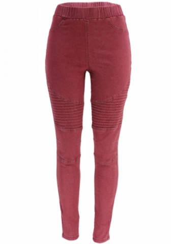 (Real Image)2022 Styles Women Fashion INS Styles Solid Color Jeans Long Pants