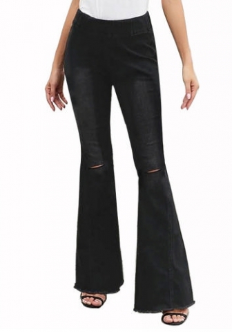 (Real Image)2022 Styles Women Fashion INS Styles Jeans Ripped Long Pants