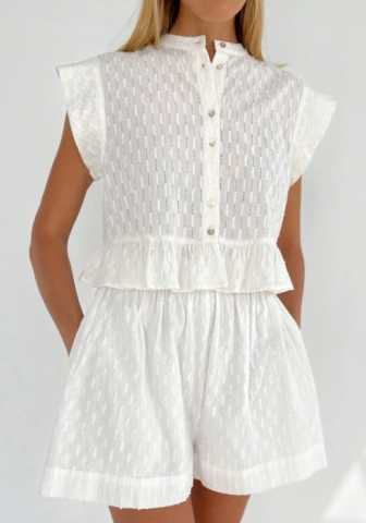 2022 Styles Women Fashion INS Styles Lace Short Two Piece Suit