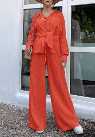 (Real Image)2022 Styles Women Fashion INS Styles Front Button Tops + Long Pants Rib Solid Color Two Piece Suit