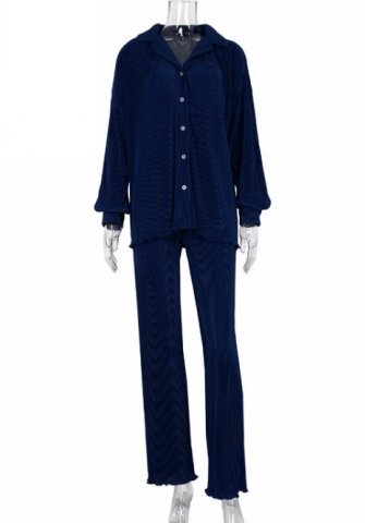 (Real Image)2022 Styles Women Fashion INS Styles Rib Solid Color Two Piece Suit