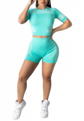 (Real Image)2022 Styles Women Fashion INS Styles Solid Color Short Two Piece Suit