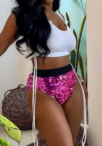 (Only Short Pants)2022 Styles Women Fashion INS Styles Sequin Short Pants