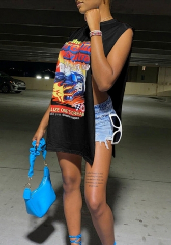 2022 Styles Women Fashion INS Styles Print Tee