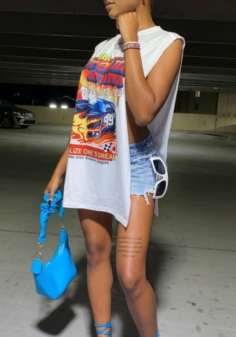 2022 Styles Women Fashion INS Styles Print Tee