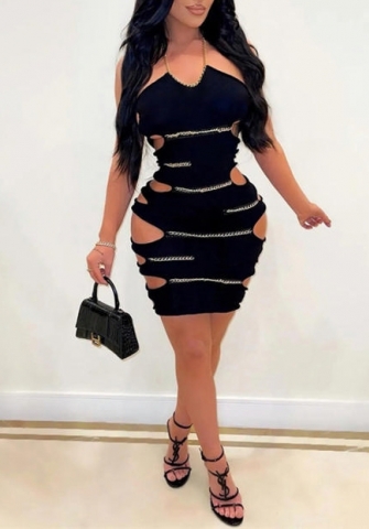 (Real Image)2022 Styles Women Fashion INS Styles Sweater Tie Mini Dress