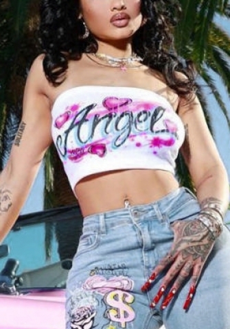 (Real Image)2022 Styles Women Fashion INS Styles Print Vest