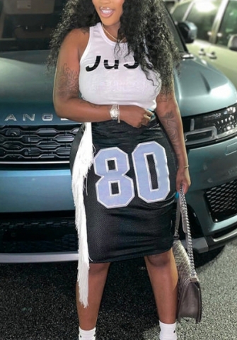 (Real Image)2022 Styles Women Fashion INS Styles Print JUJU Two Piece Dress