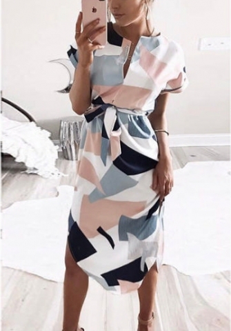 (Classic Styles)(Real Image)2022 Styles Women Fashion INS Styles Print Bohemian Dress