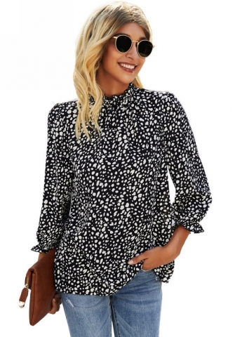 (Real Image)2022 Styles Women Fashion INS Styles Print Blouses