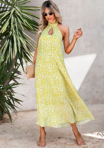 (Real Image)2022 Styles Women Fashion INS Styles Print Bohemian Maxi Dress