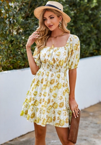 (Real Image)2022 Styles Women Fashion INS Styles Tube Bohemian Mini Dress