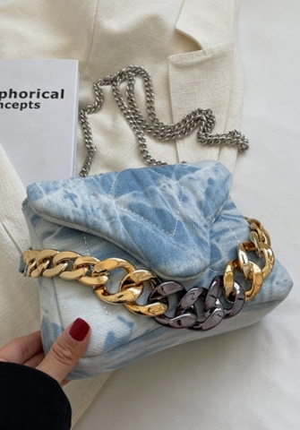 (Real Image)2022 Styles Women Fashion INS Styles Fashion Jeans Bandbag