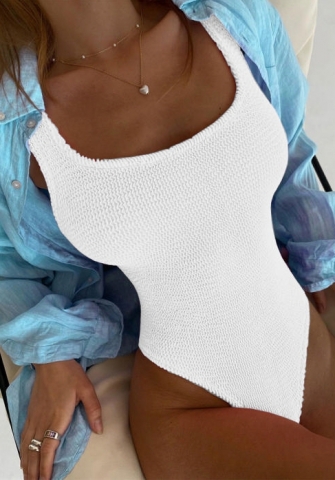 (Real Image)2022 Styles Women Fashion INS Styles Solid Color One Piece Swimwear