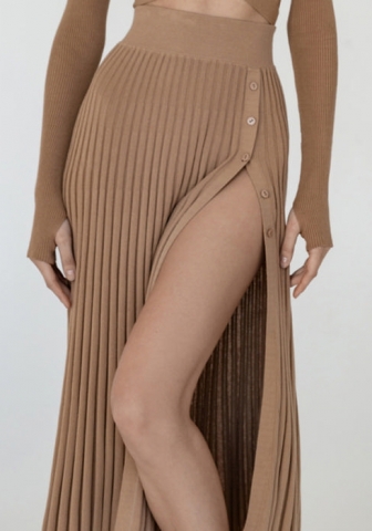 2022 Styles Women Fashion INS Styles Solid Color Sweater Skirts