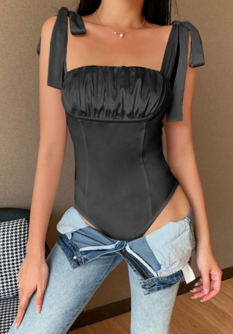 2022 Styles Women Fashion INS Styles Tie Bodysuit