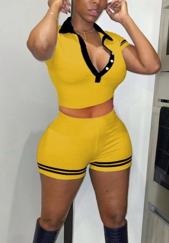 2022 Styles Women Fashion INS Styles Front Button Short Two Piece Suit