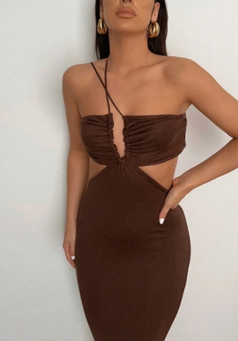 2022 Styles Women Fashion INS Styles Tie Maxi Dress