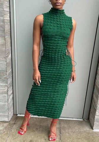 (Real Image)2022 Styles Women Fashion INS Styles Contrast Color Maxi Dress