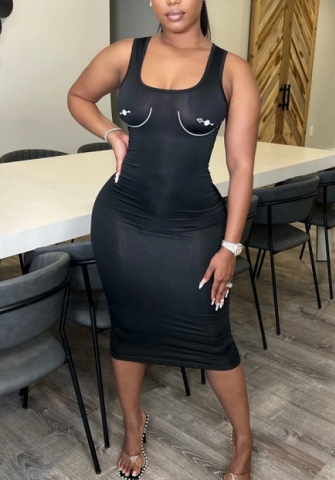 (Real Image)2022 Styles Women Fashion INS Styles Print Strap Summer Maxi Dress