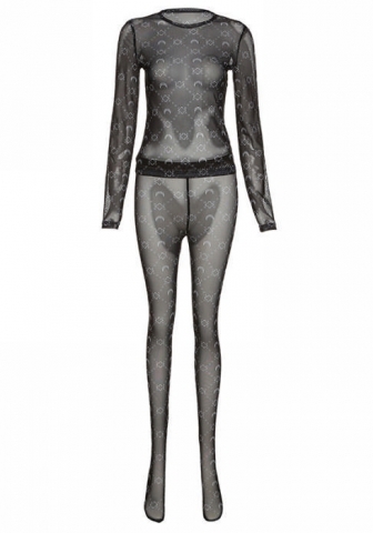 (Real Image)2022 Styles Women Fashion INS Styles Mesh Two Piece Suit