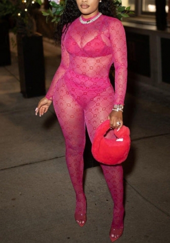 (Real Image)2022 Styles Women Fashion INS Styles Mesh Two Piece Suit