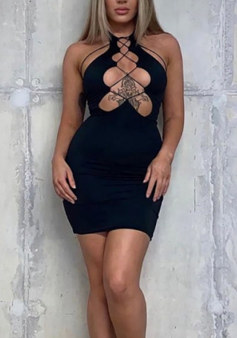 (Real Image)2022 Styles Women Fashion INS Styles Lace Up Mini Dress