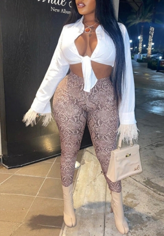 (Only Tops)(Real Image)2022 Styles Women Fashion Instagram Styles White Front Button Irregular Shirts