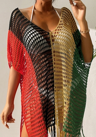 2022 Styles Women Fashion Summer Instagram Styles Contrast Color Sweater Cover Tops