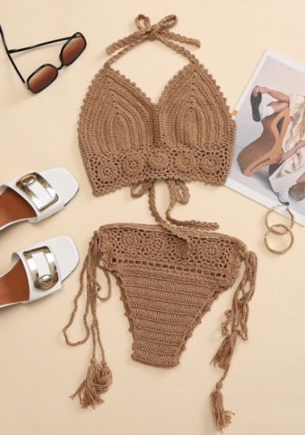 2022 Styles Women Fashion Summer Instagram Styles Sweater Bikini Set