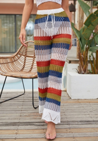 2022 Styles Women Fashion Summer Instagram Styles Sweater Contrast Color Long Pants