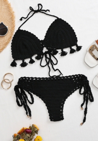 2022 Styles Women Fashion Summer Instagram Styles Sweater Bikini Set