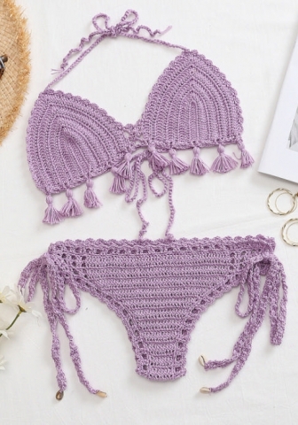 2022 Styles Women Fashion Summer Instagram Styles Sweater Bikini Set