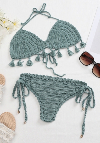 2022 Styles Women Fashion Summer Instagram Styles Sweater Bikini Set