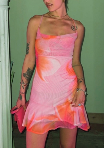 (Real Image)2022 Styles Women Fashion Summer TikTok&Instagram Styles Strap Mini Dress