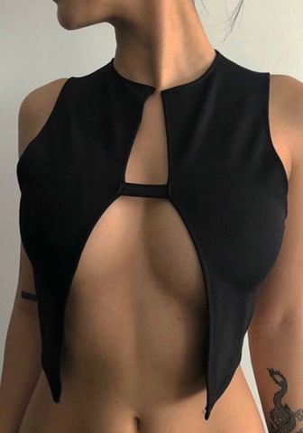 (Real Image)2022 Styles Women Fashion Summer TikTok&Instagram Styles Black Tops