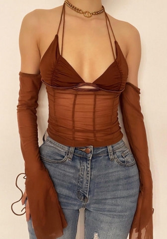 (Real Image)2022 Styles Women Fashion Summer TikTok&Instagram Styles Mesh Tops