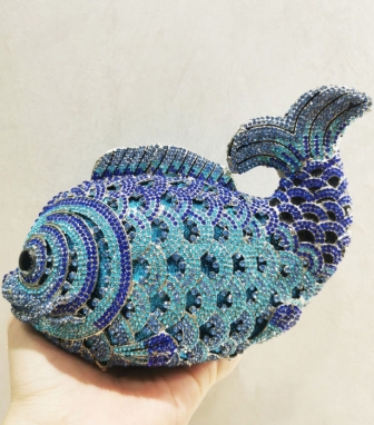 (Real Image)2022 Styles Women Fashion Summer TikTok&Instagram Styles Sequin Fish Handbag