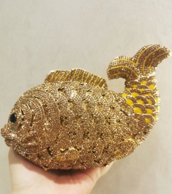 (Real Image)2022 Styles Women Fashion Summer TikTok&Instagram Styles Sequin Fish Handbag