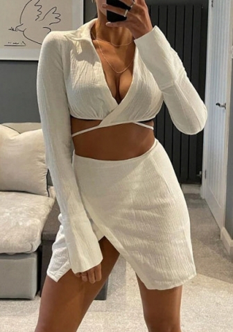 (White)2022 Styles Women Fashion Summer TikTok&Instagram Styles Velvet Two Piece Dress
