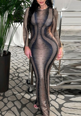 (Real Image)2022 Styles Women Fashion Summer TikTok&Instagram Styles Long Sleeve Maxi Dress