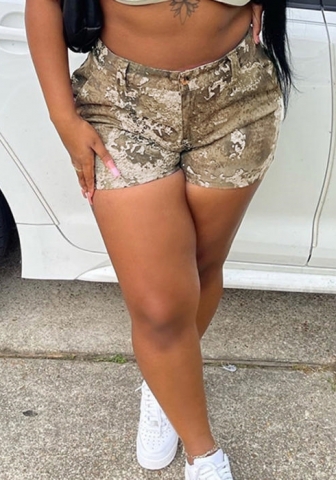 (Real Image)2022 Styles Women Fashion Summer TikTok&Instagram Styles Camouflage Short Pants