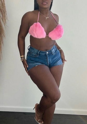 (Real Image)2022 Styles Women Fashion Summer TikTok&Instagram Styles Pink Bra