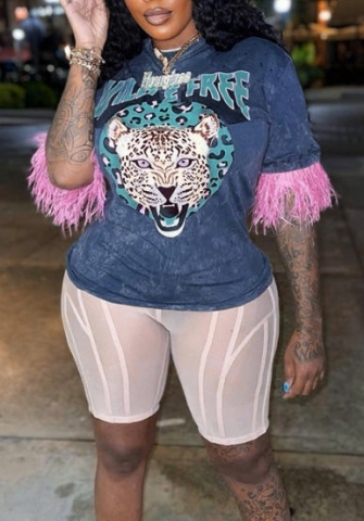 (Only Tops)(Real Image)2022 Styles Women Fashion Summer TikTok&Instagram Styles Tassel Tee