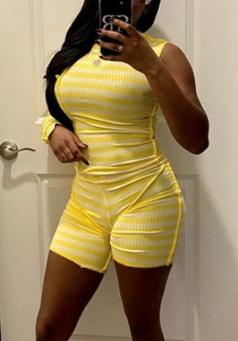 (Real Image)2022 Styles Women Fashion Summer TikTok&Instagram Styles Striped Short Two Piece Suit