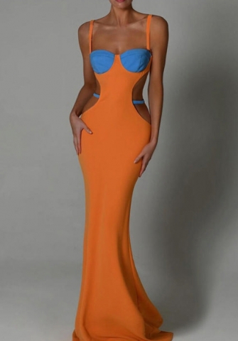 (Orange)2022 Styles Women Fashion Summer TikTok&Instagram Styles Pink Maxi Dress