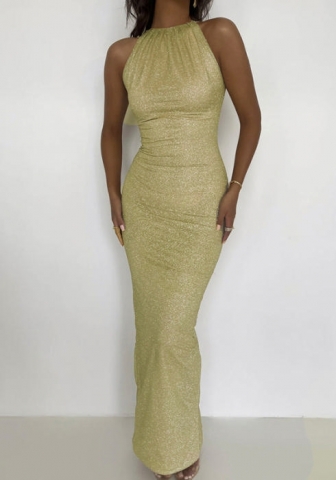 (Gold)2022 Styles Women Fashion Summer TikTok&Instagram Styles Maxi Dress