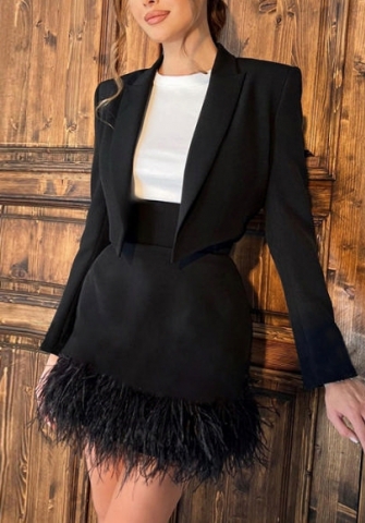 (Black)2022 Styles Women Fashion Summer TikTok&Instagram Styles OL Two Piece Dress