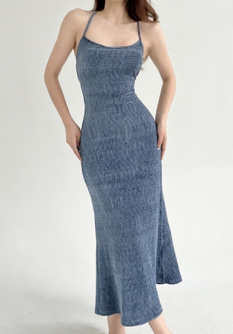 (Real Image)2022 Styles Women Fashion Summer TikTok&Instagram Styles Strap Maxi Dress